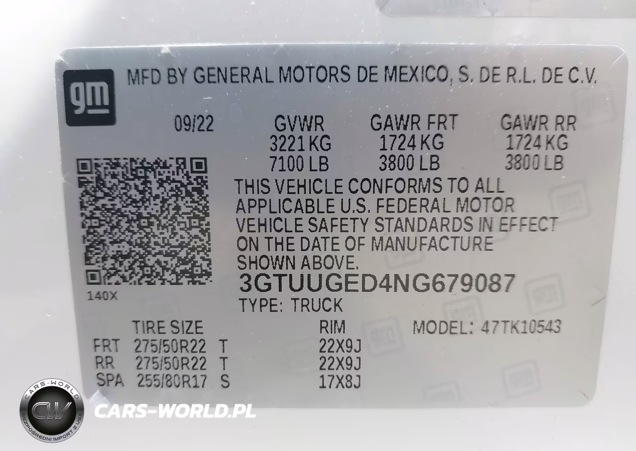 2022 GMC Sierra 1500 4Wd Short Box Denali VIN:3GTUUGED4NG679087 - 9