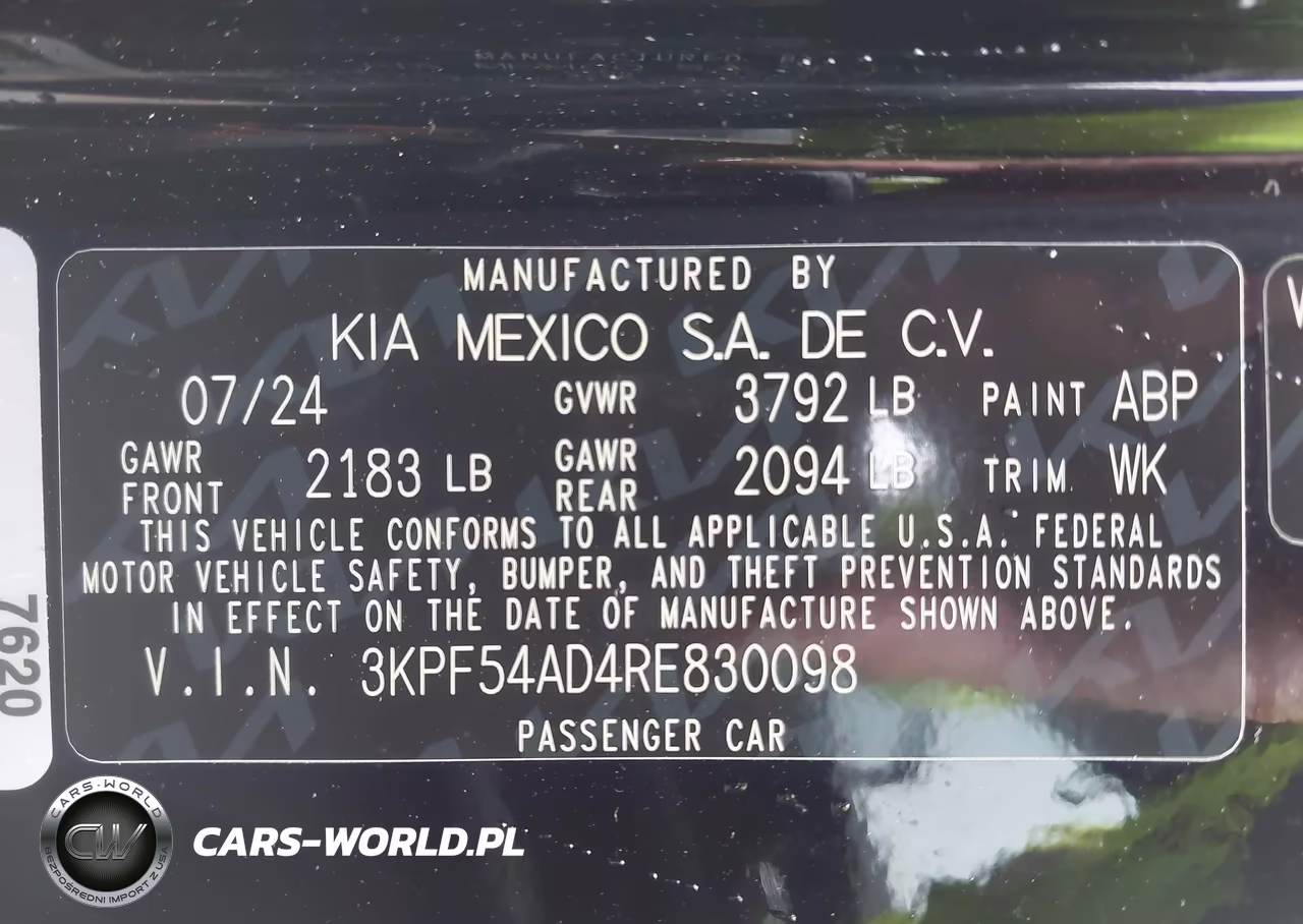 2024 Kia Forte Gt-Line VIN:3KPF54AD4RE830098 - 9