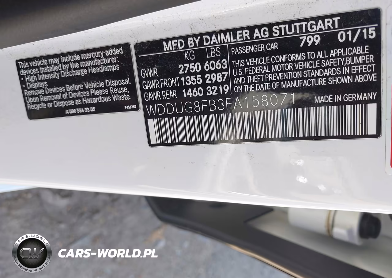 2015 Mercedes-Benz S 550 4Matic VIN:WDDUG8FB3FA158071 - 9