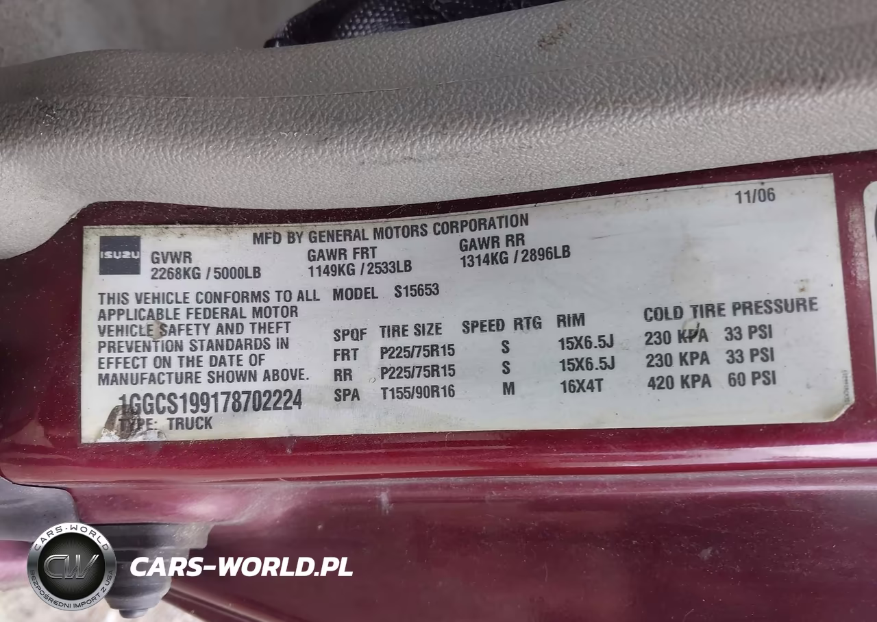 2007 Isuzu I-290 S VIN:1GGCS199178702224 - 9