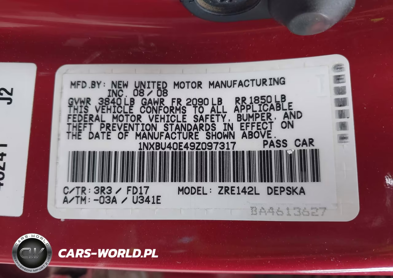 2009 Toyota Corolla S VIN:1NXBU40E49Z097317 - 9