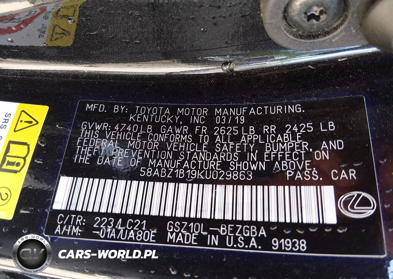 2019 Lexus Es 350 Ultra Luxury VIN:58ABZ1B19KU029863 - 9