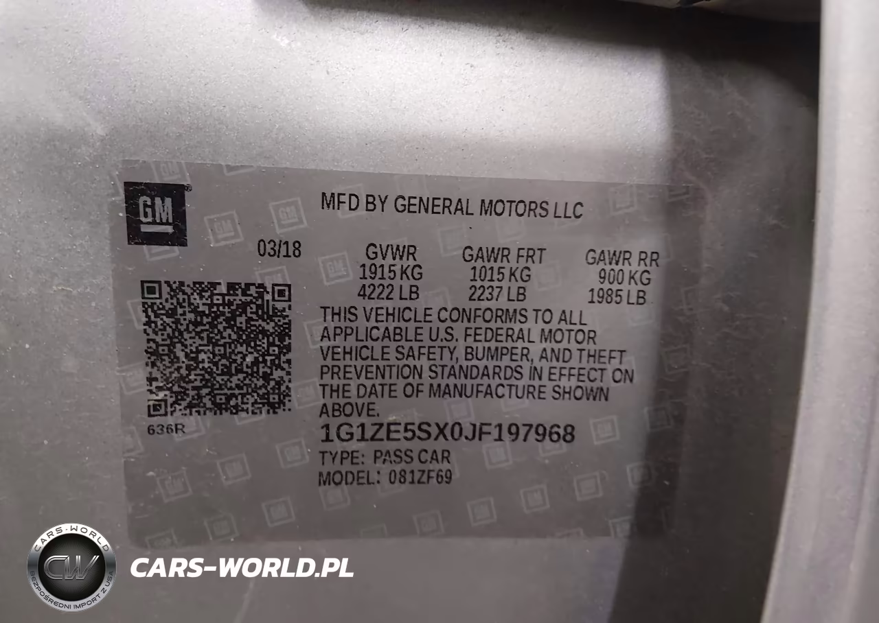 2018 Chevrolet Malibu Premier VIN:1G1ZE5SX0JF197968 - 9