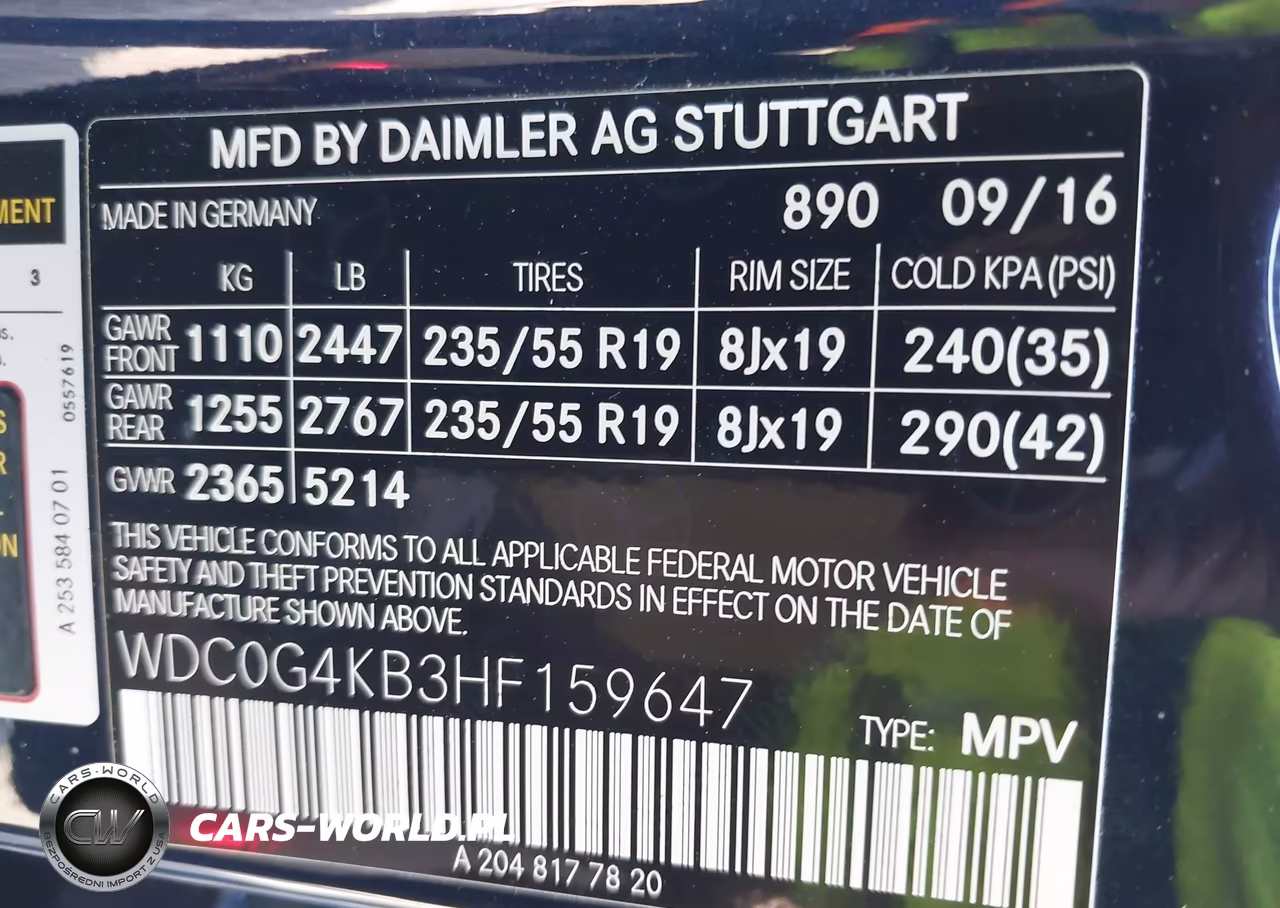 2017 Mercedes-Benz Glc 300 4Matic VIN:WDC0G4KB3HF159647 - 9