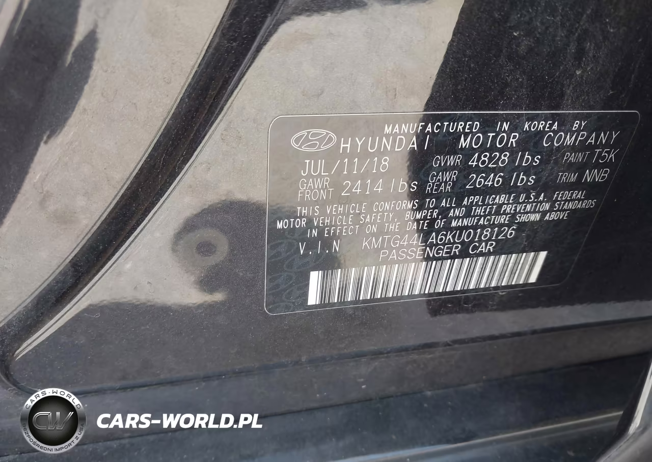 2019 Genesis G70 VIN:KMTG44LA6KU018126 - 9