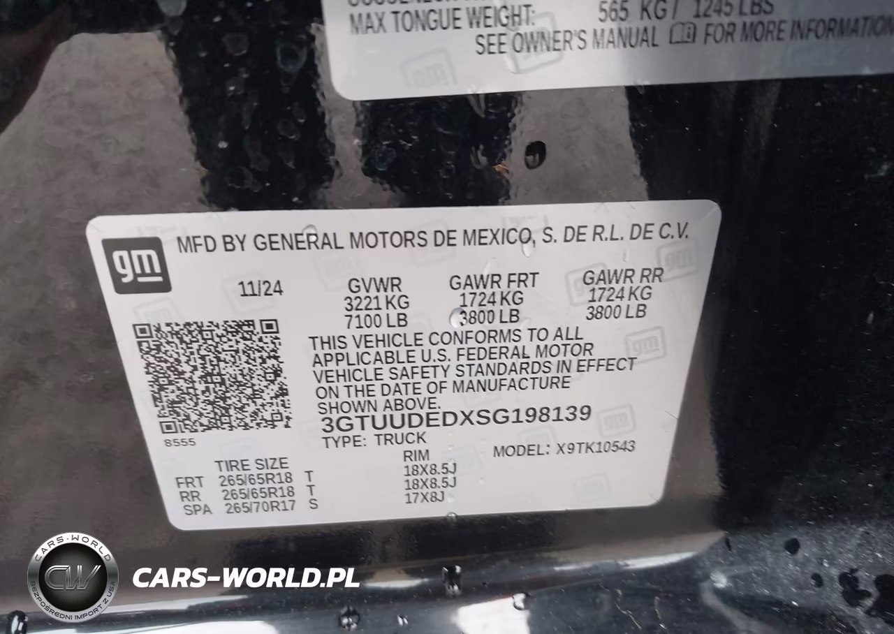 2025 GMC Sierra 1500 4Wd Short Box Slt VIN:3GTUUDEDXSG198139 - 9