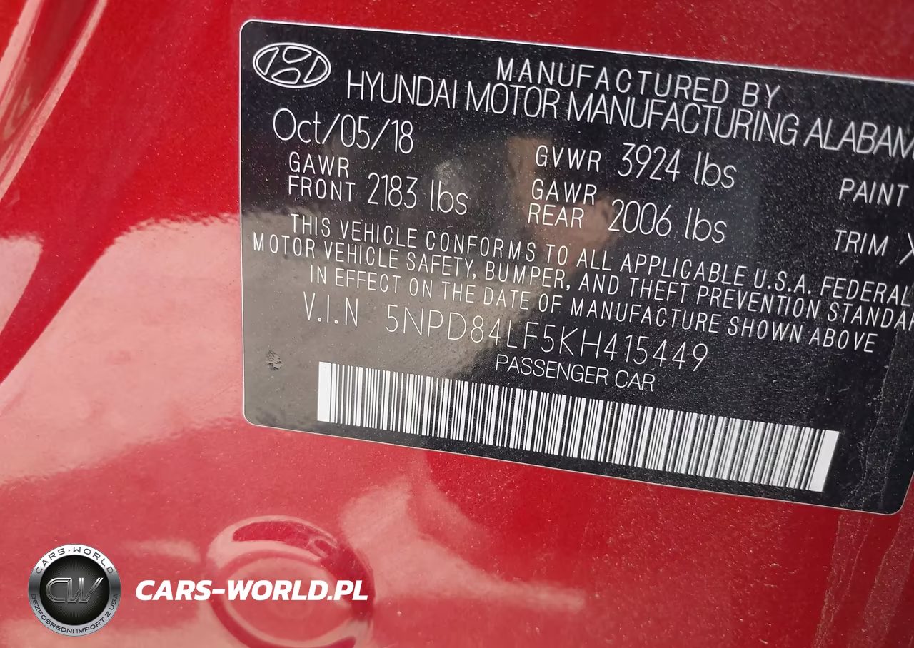 2019 Hyundai Elantra Sel VIN:5NPD84LF5KH415449 - 9