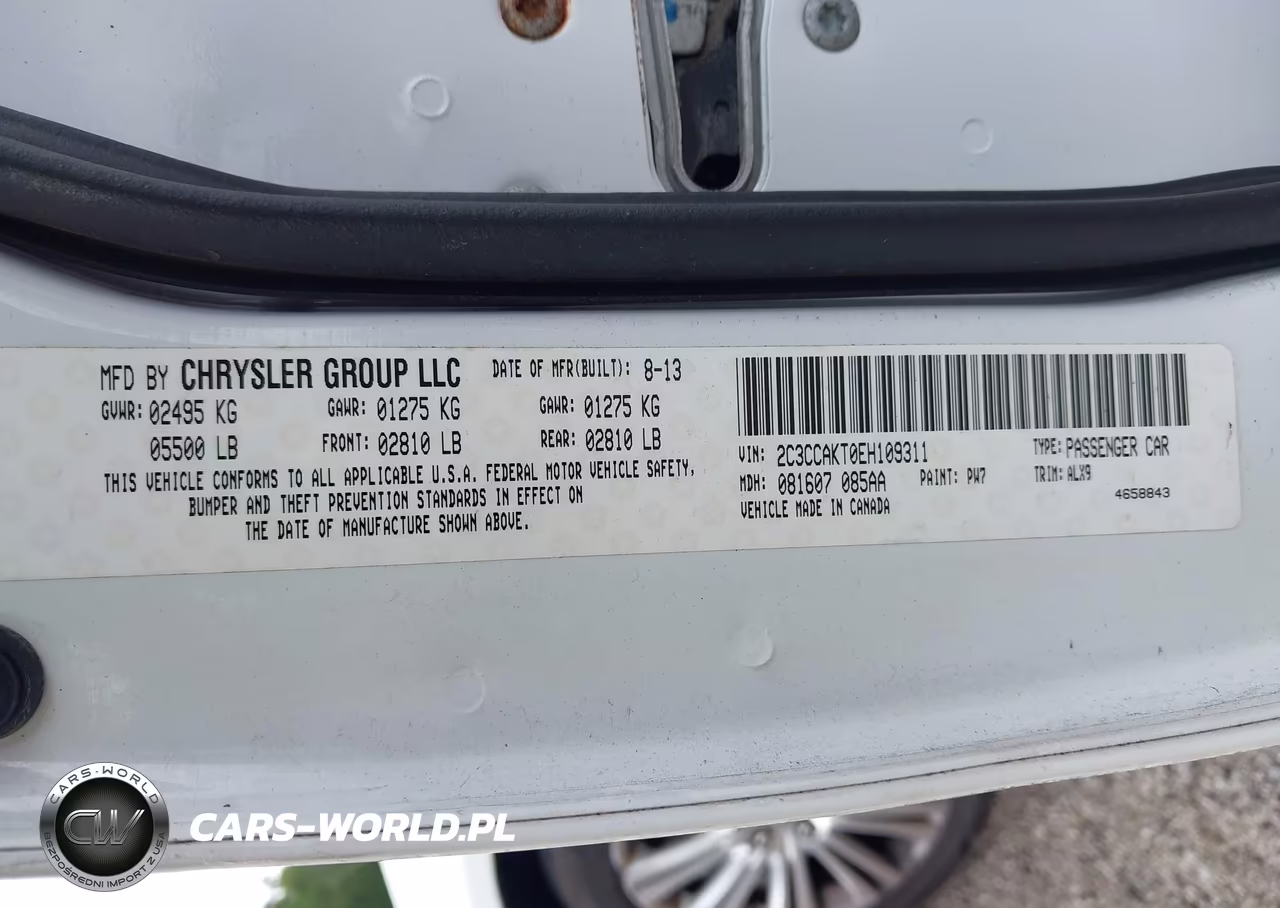 2014 Chrysler 300C Awd VIN:2C3CCAKT0EH109311 - 9