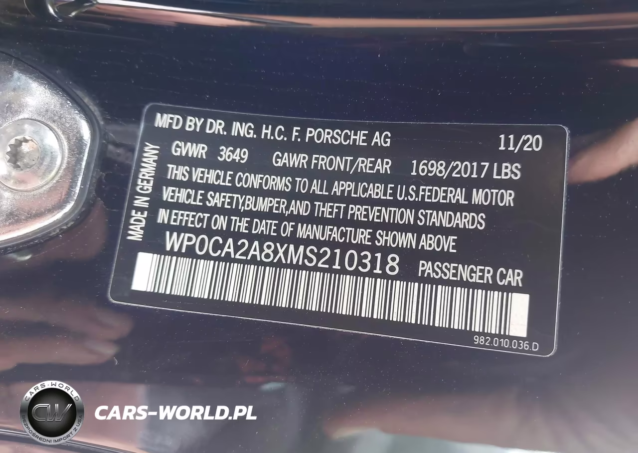 2021 Porsche 718 Boxster T VIN:WP0CA2A8XMS210318 - 9