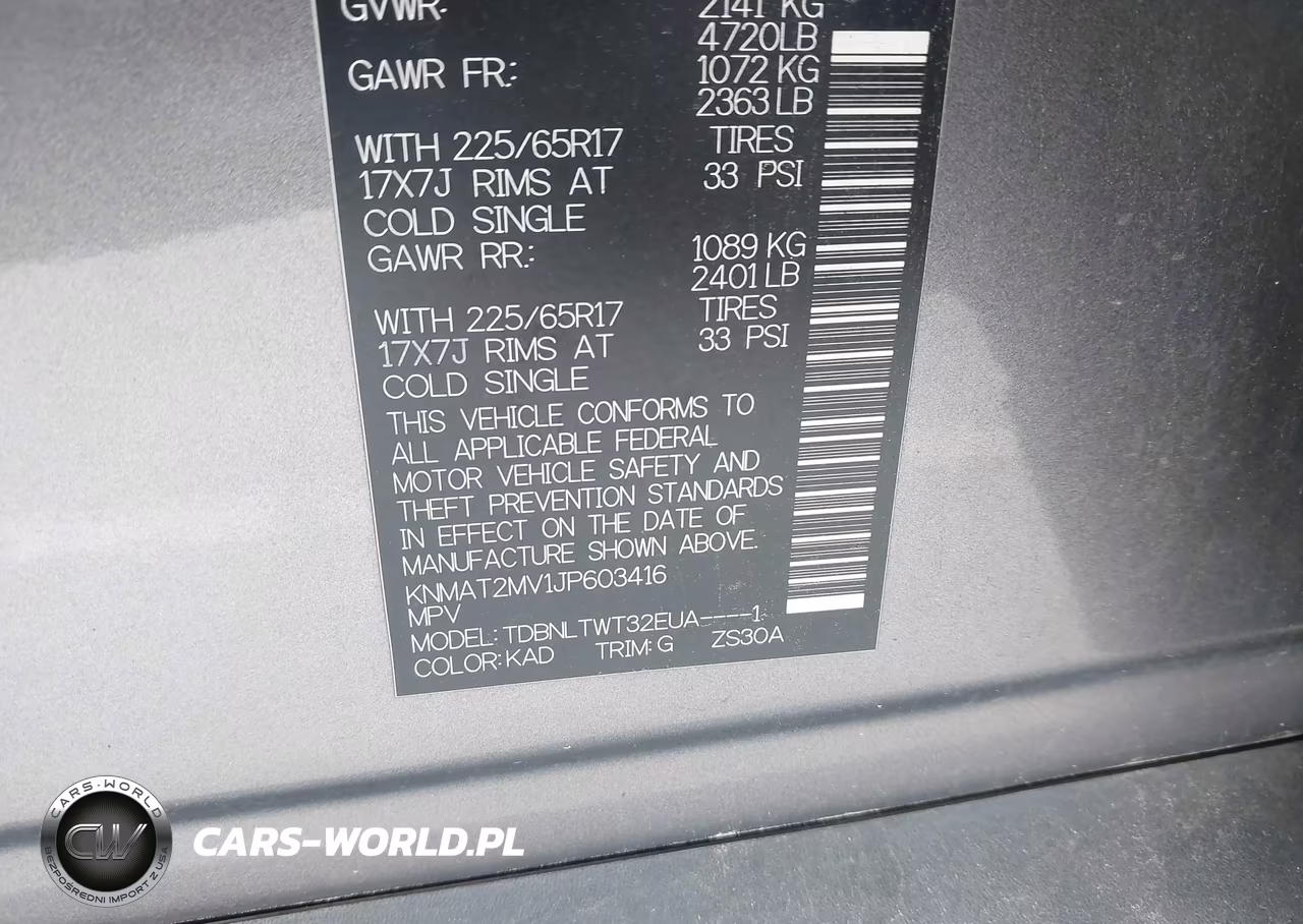 2018 Nissan Rogue Sv VIN:KNMAT2MV1JP603416 - 9