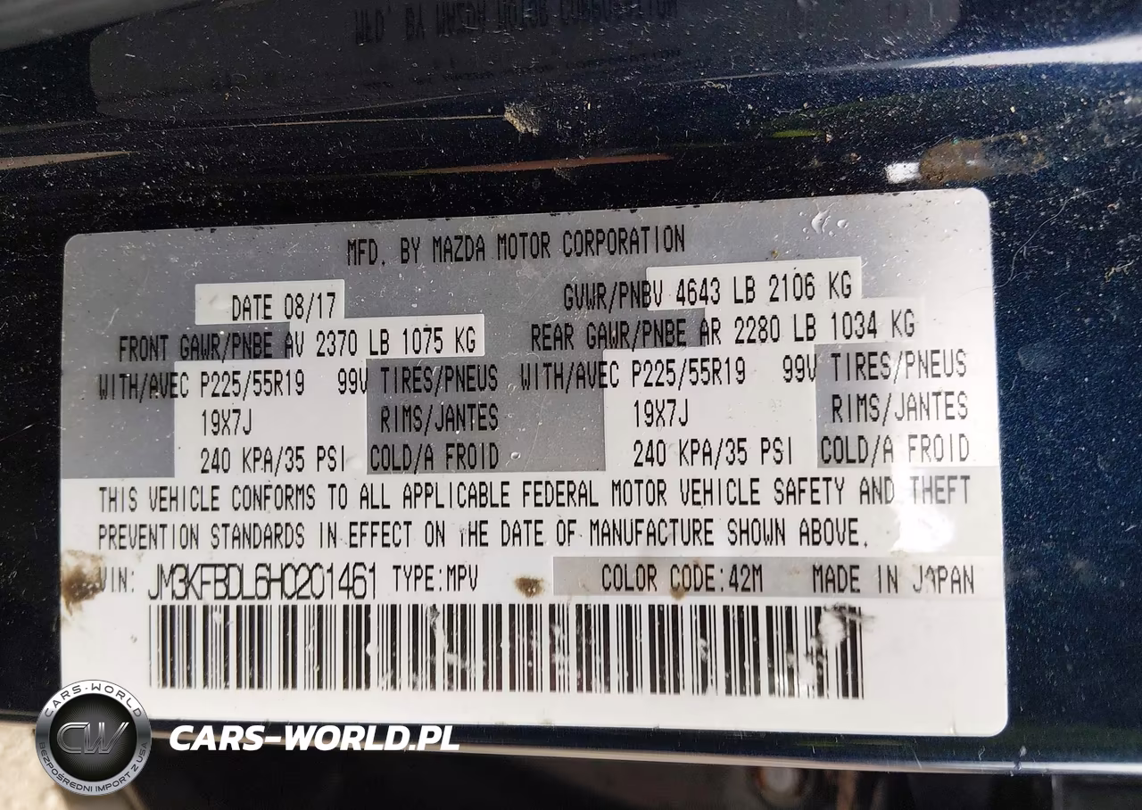 2017 Mazda Cx-5 Grand Select VIN:JM3KFBDL6H0201461 - 9