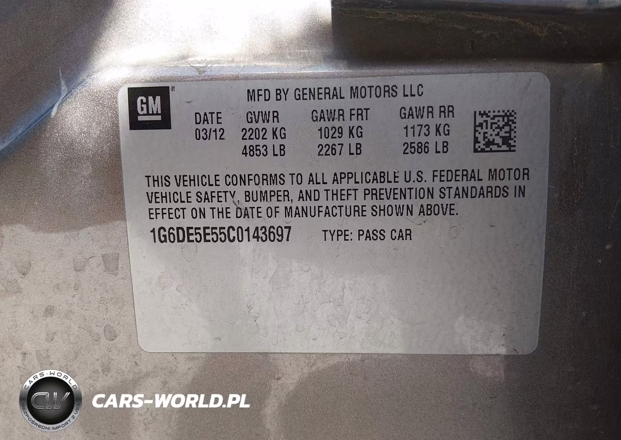 2012 Cadillac Cts Luxury VIN:1G6DE5E55C0143697 - 9