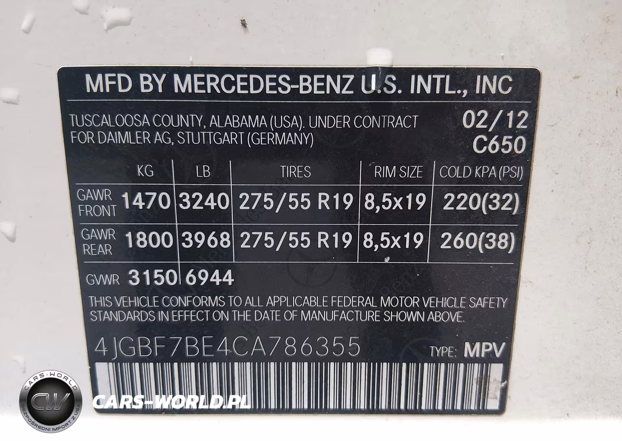 2012 Mercedes-Benz Gl 450 4Matic VIN:4JGBF7BE4CA786355 - 9