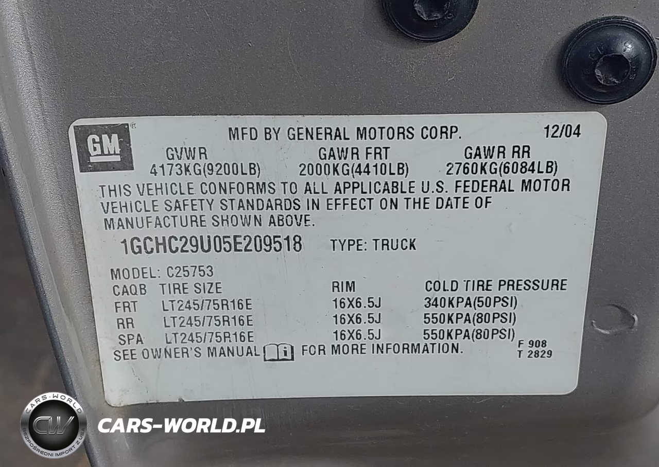 2005 Chevrolet Silverado 2500Hd Ls VIN:1GCHC29U05E209518 - 9