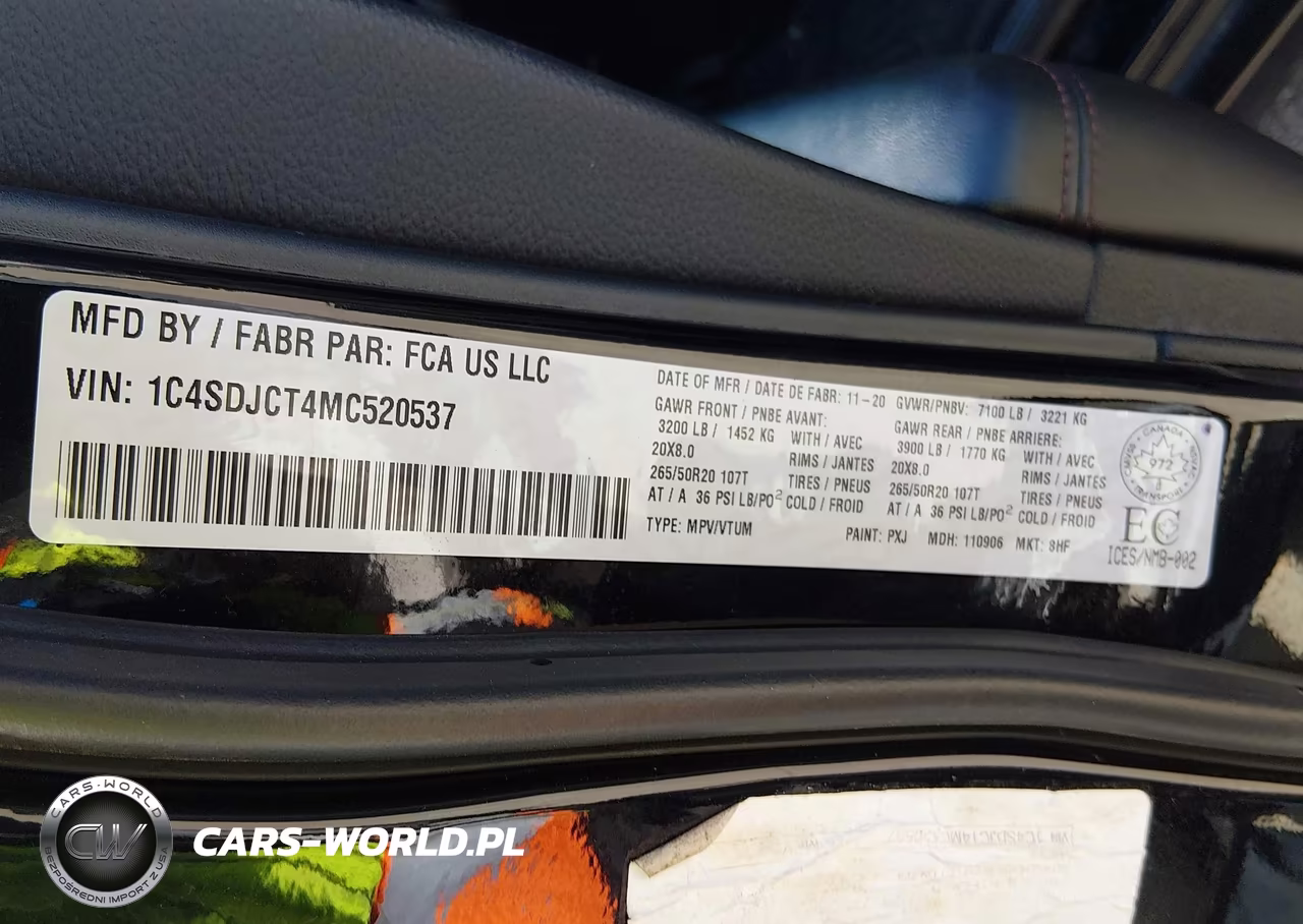 2021 Dodge Durango R-T VIN:1C4SDJCT4MC520537 - 9
