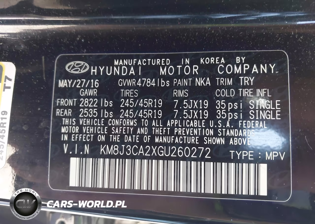 2016 Hyundai Tucson Limited VIN:KM8J3CA2XGU260272 - 9