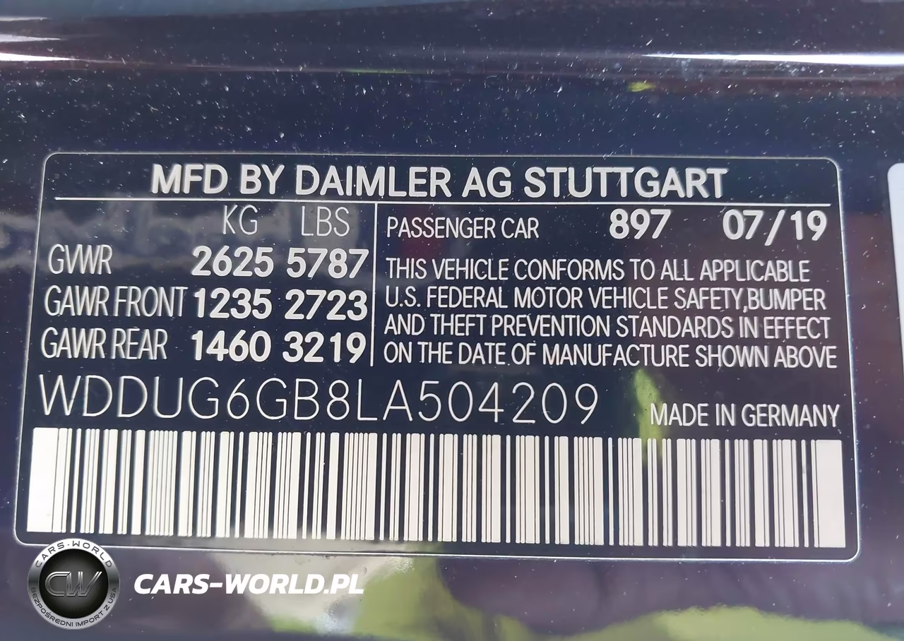 2020 Mercedes-Benz S 450 VIN:WDDUG6GB8LA504209 - 9
