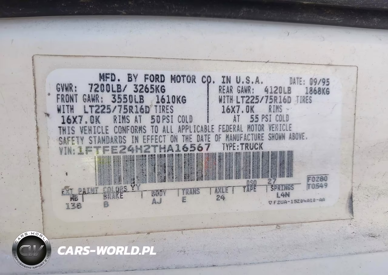 1997 Ford Econoline VIN:1FTFE24H2THA16567 - 9