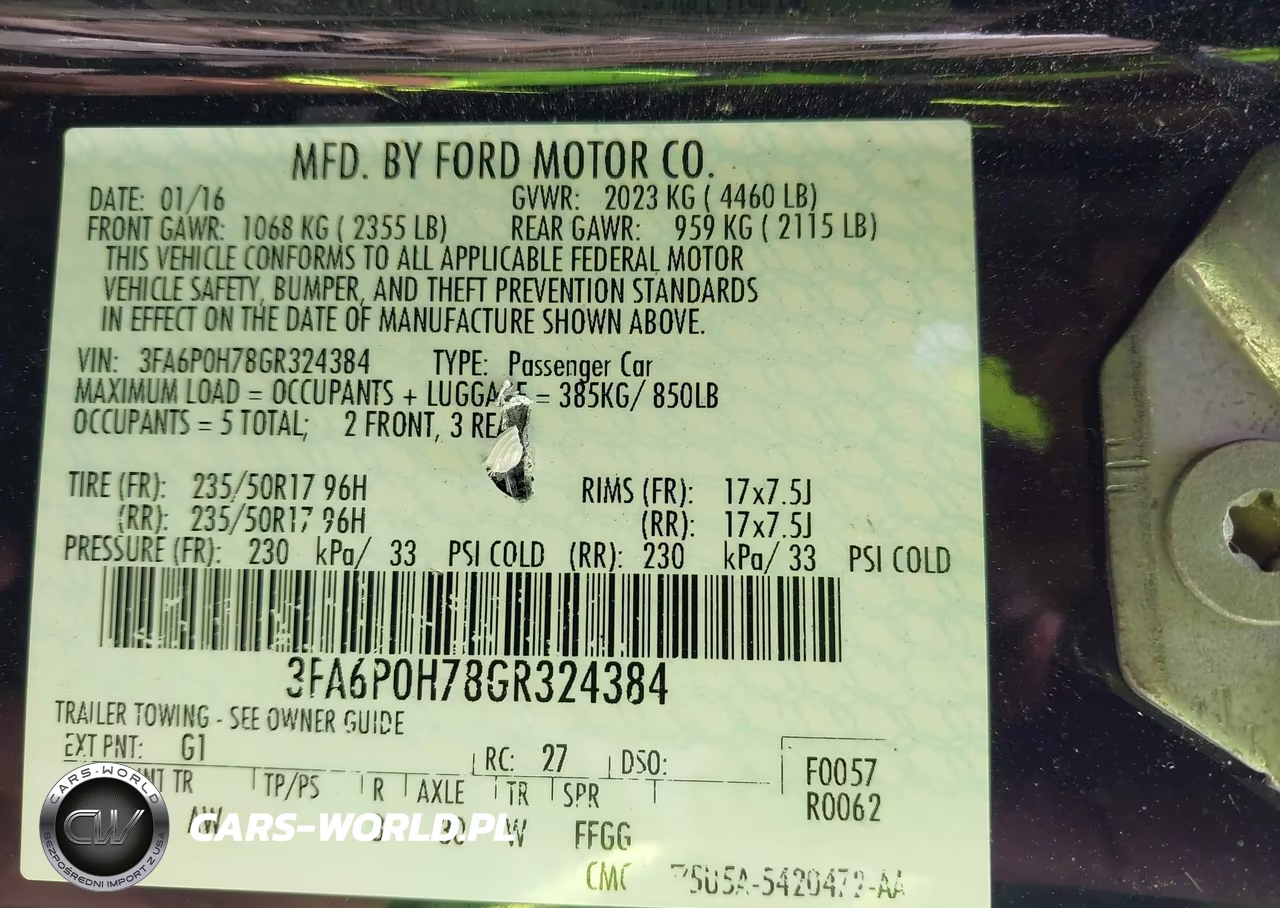2016 Ford Fusion Se VIN:3FA6P0H78GR324384 - 9