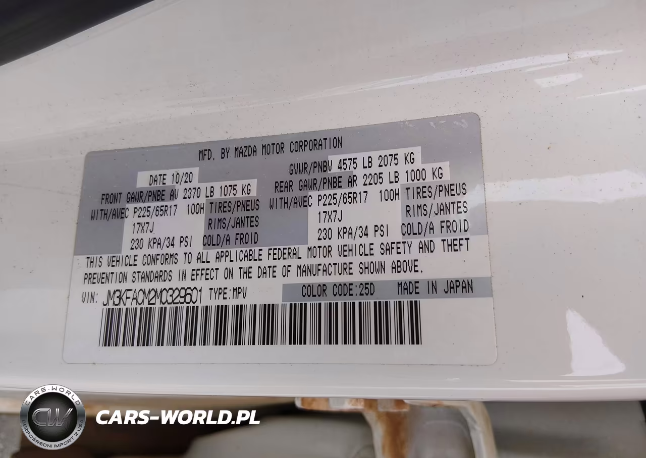 2021 Mazda Cx-5 Touring VIN:JM3KFACM2M0329601 - 9