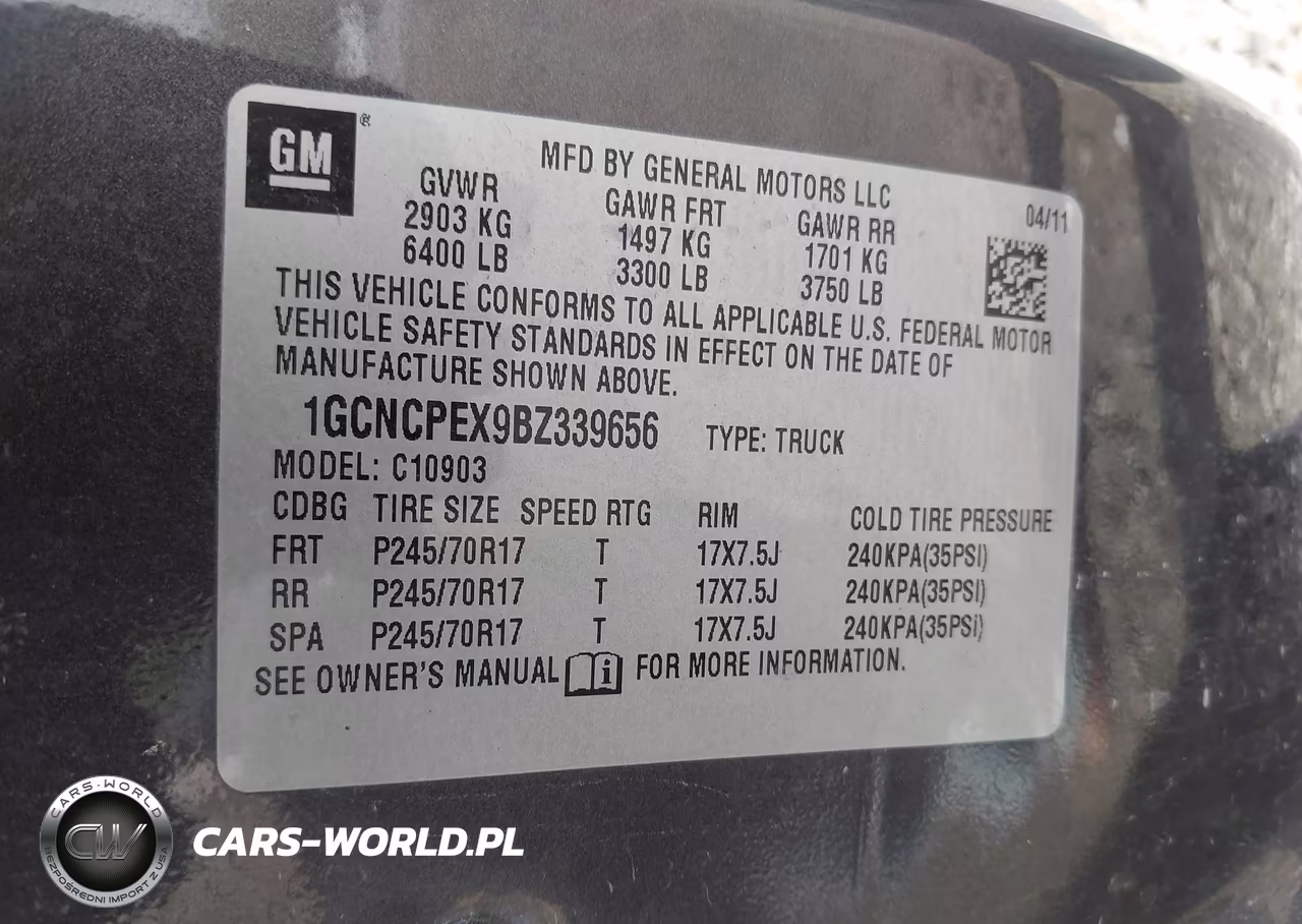 2011 Chevrolet Silverado 1500 Work Truck VIN:1GCNCPEX9BZ339656 - 9