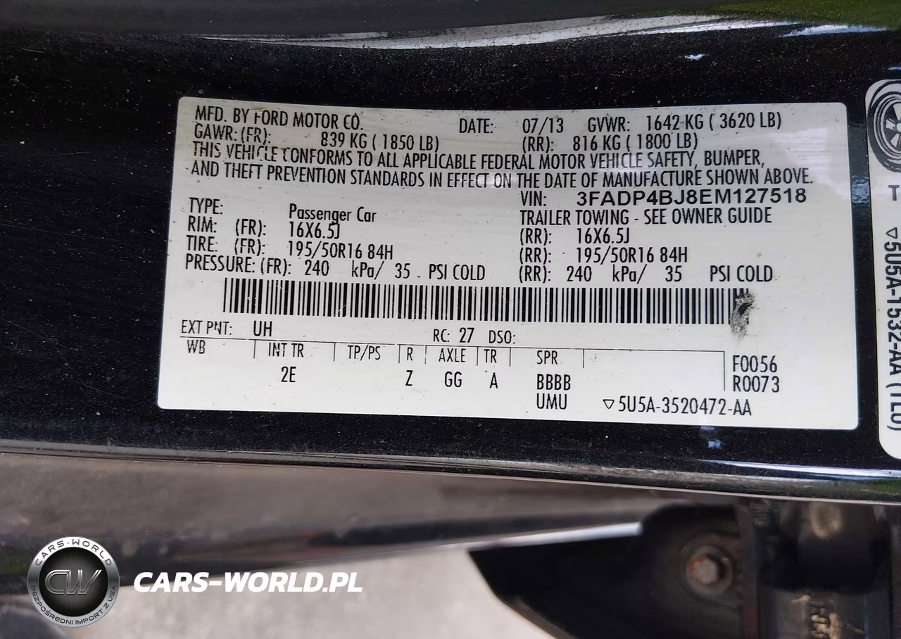 2014 Ford Fiesta Se VIN:3FADP4BJ8EM127518 - 9