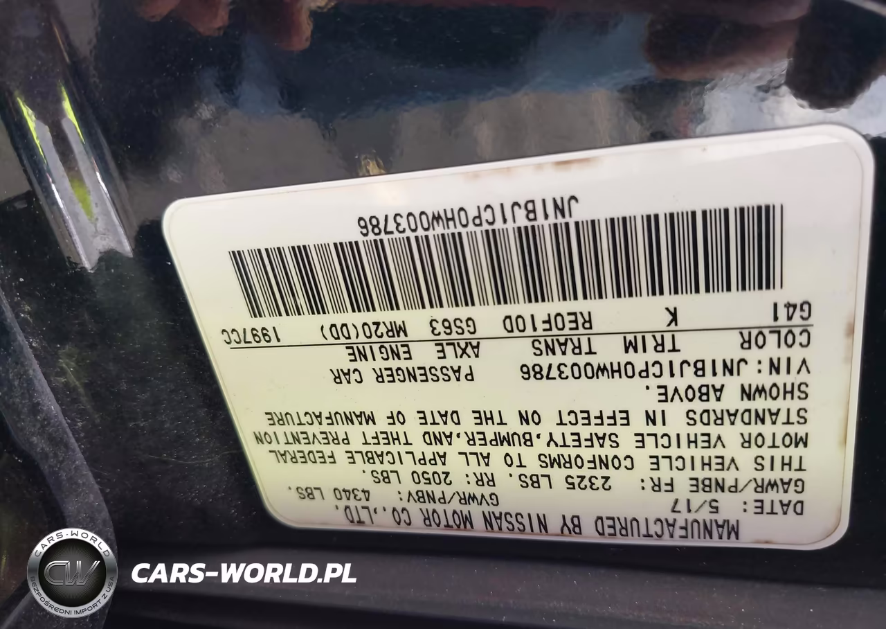 2017 Nissan Rogue Sport Sv VIN:JN1BJ1CP0HW003786 - 9