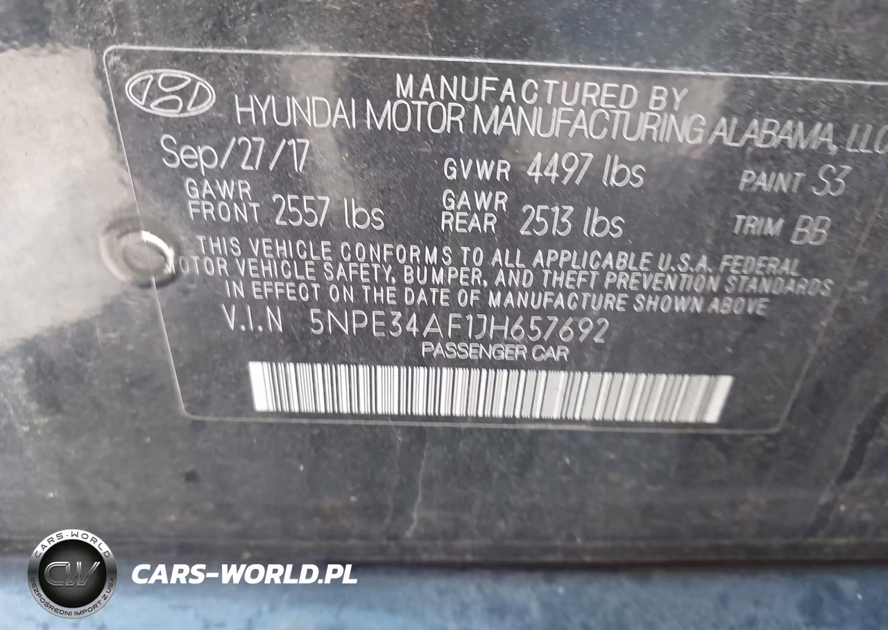 2018 Hyundai Sonata Sel VIN:5NPE34AF1JH657692 - 9