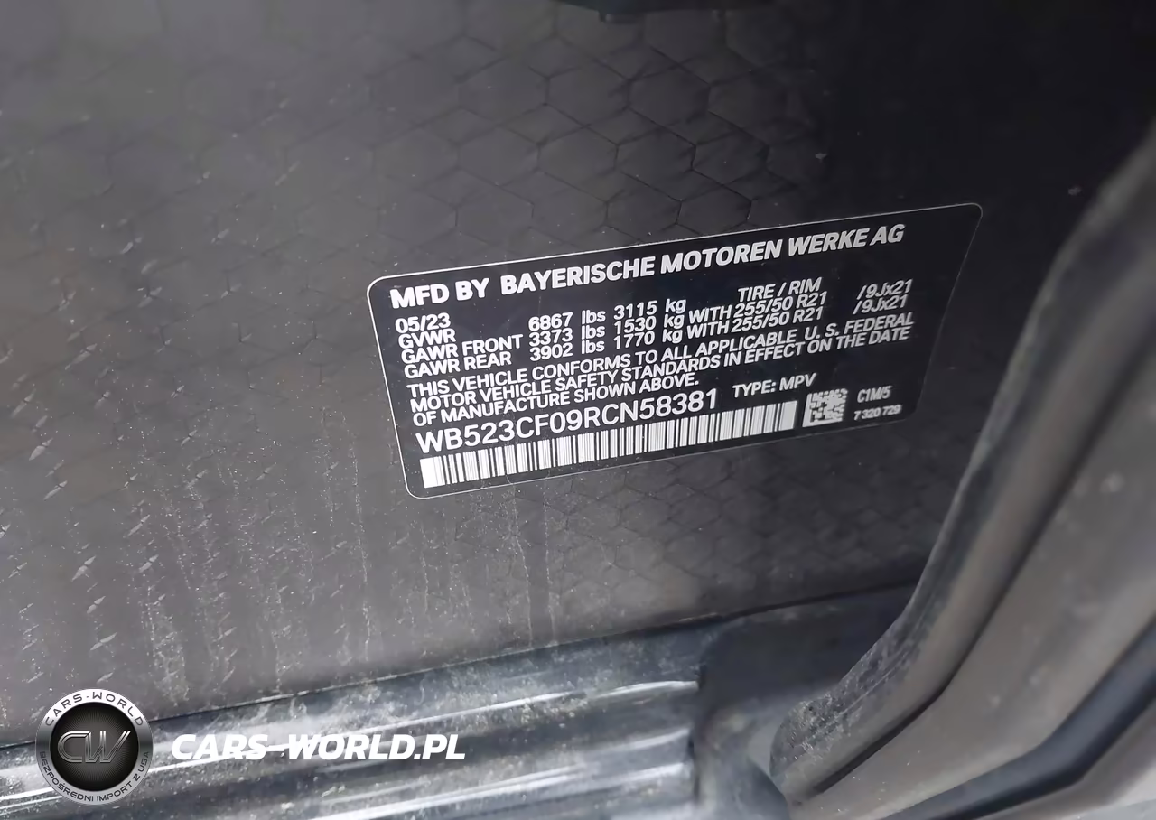 2024 BMW Ix xDrive50 VIN:WB523CF09RCN58381 - 9