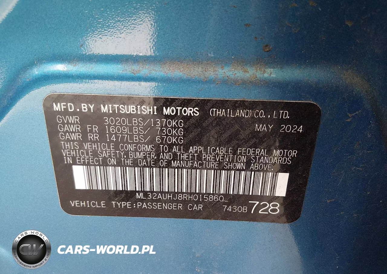2024 Mitsubishi Mirage Es-Le VIN:ML32AUHJ8RH015860 - 9
