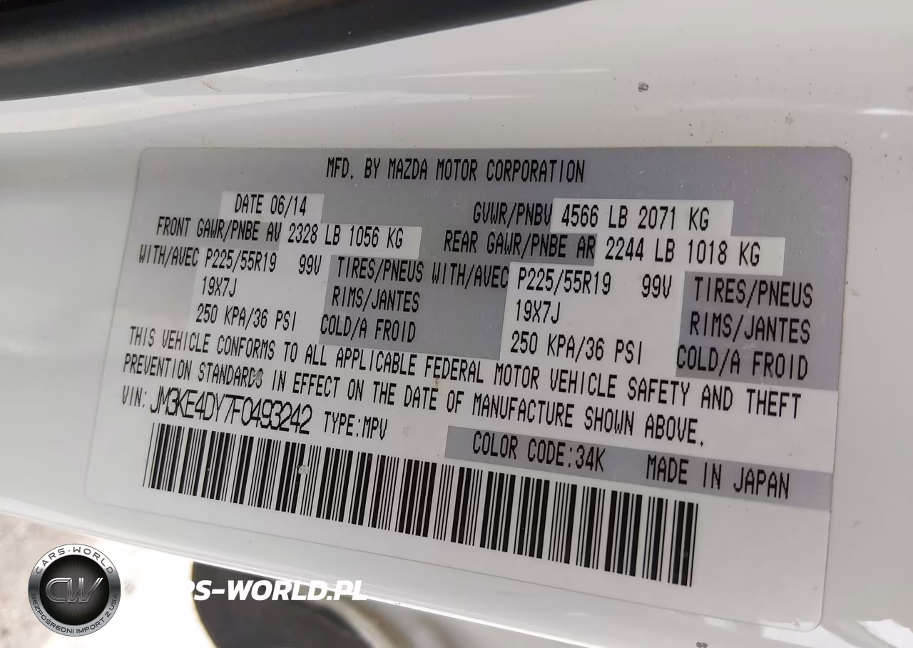 2015 Mazda Cx-5 Grand Touring VIN:JM3KE4DY7F0493242 - 9