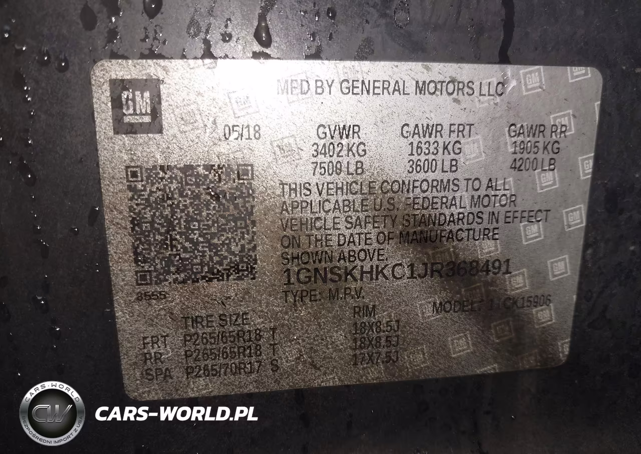 2018 Chevrolet Suburban Lt VIN:1GNSKHKC1JR368491 - 9