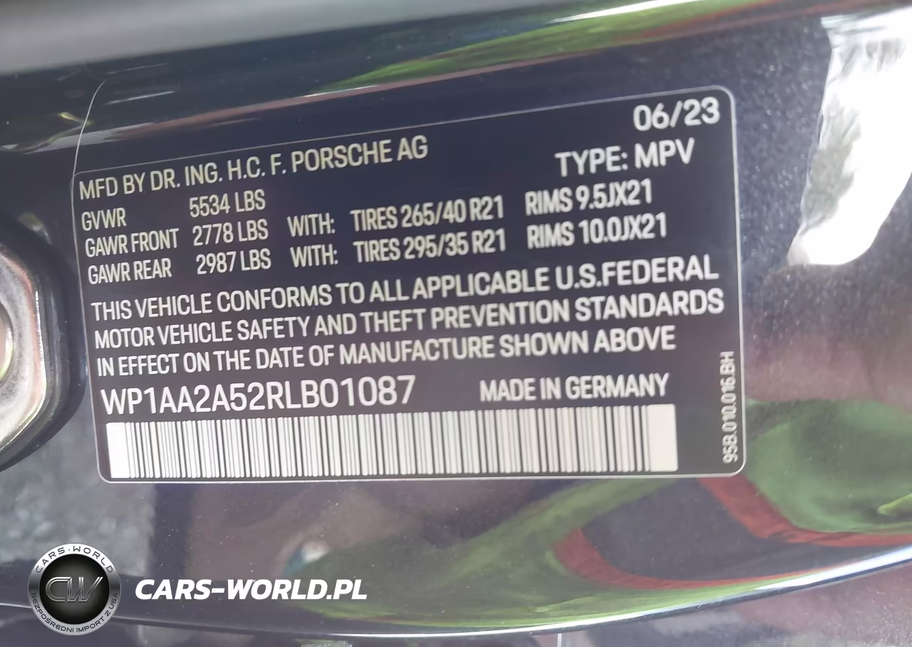 2024 Porsche Macan T VIN:WP1AA2A52RLB01087 - 9