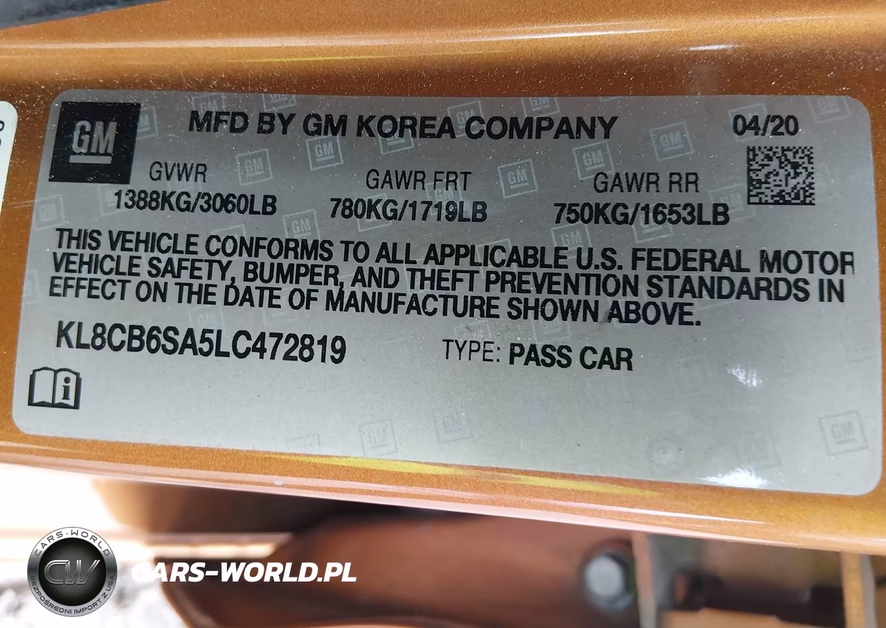 2020 Chevrolet Spark Fwd Ls Automatic VIN:KL8CB6SA5LC472819 - 9
