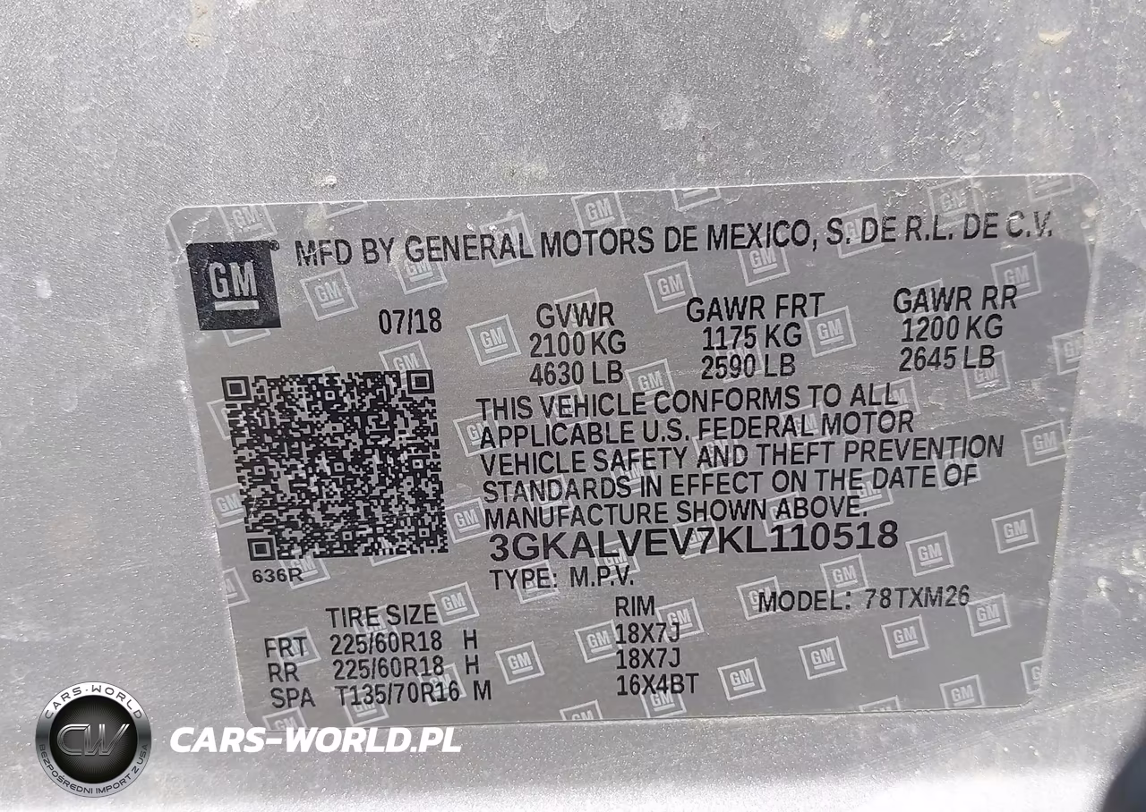 2019 GMC Terrain Slt VIN:3GKALVEV7KL110518 - 9