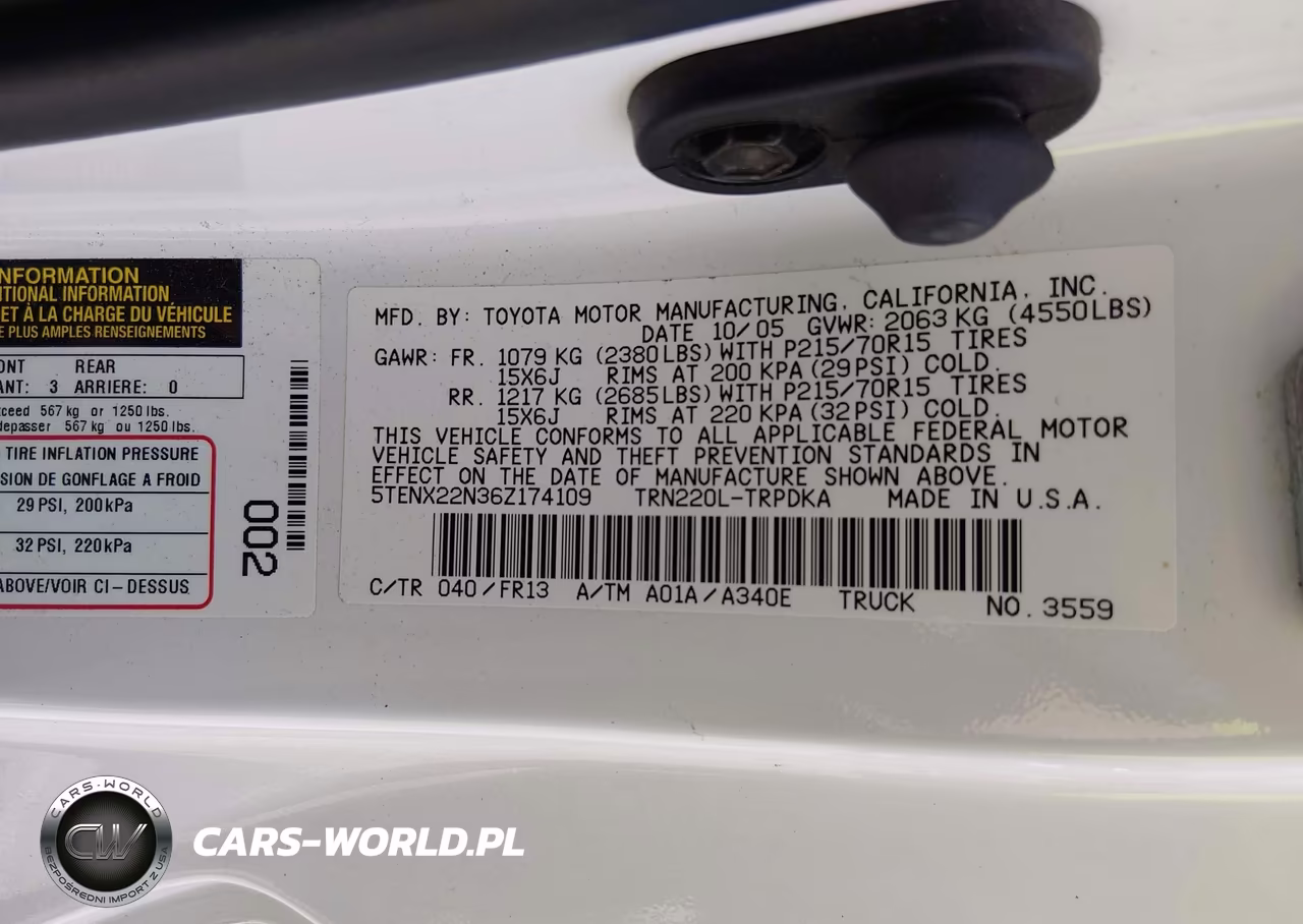 2006 Toyota Tacoma VIN:5TENX22N36Z174109 - 9