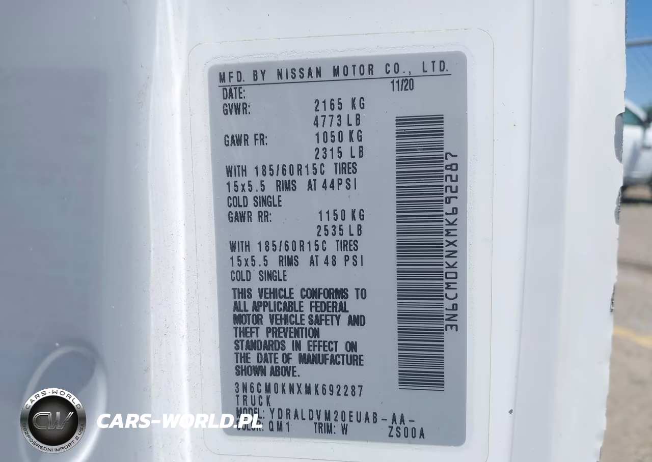 2021 Nissan Nv200 Cargo S Xtronic Cvt VIN:3N6CM0KNXMK692287 - 9