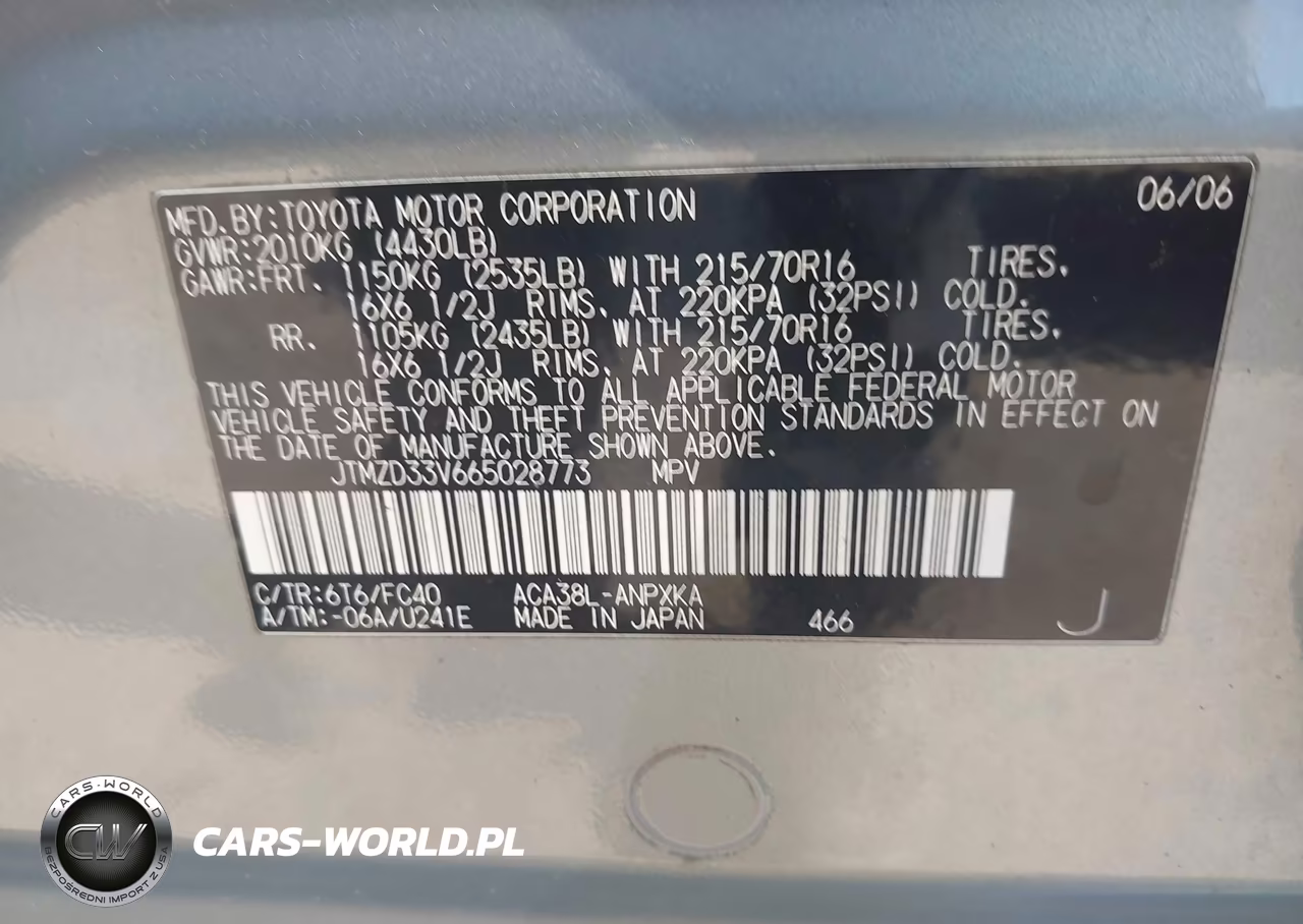 2006 Toyota Rav4 VIN:JTMZD33V665028773 - 9