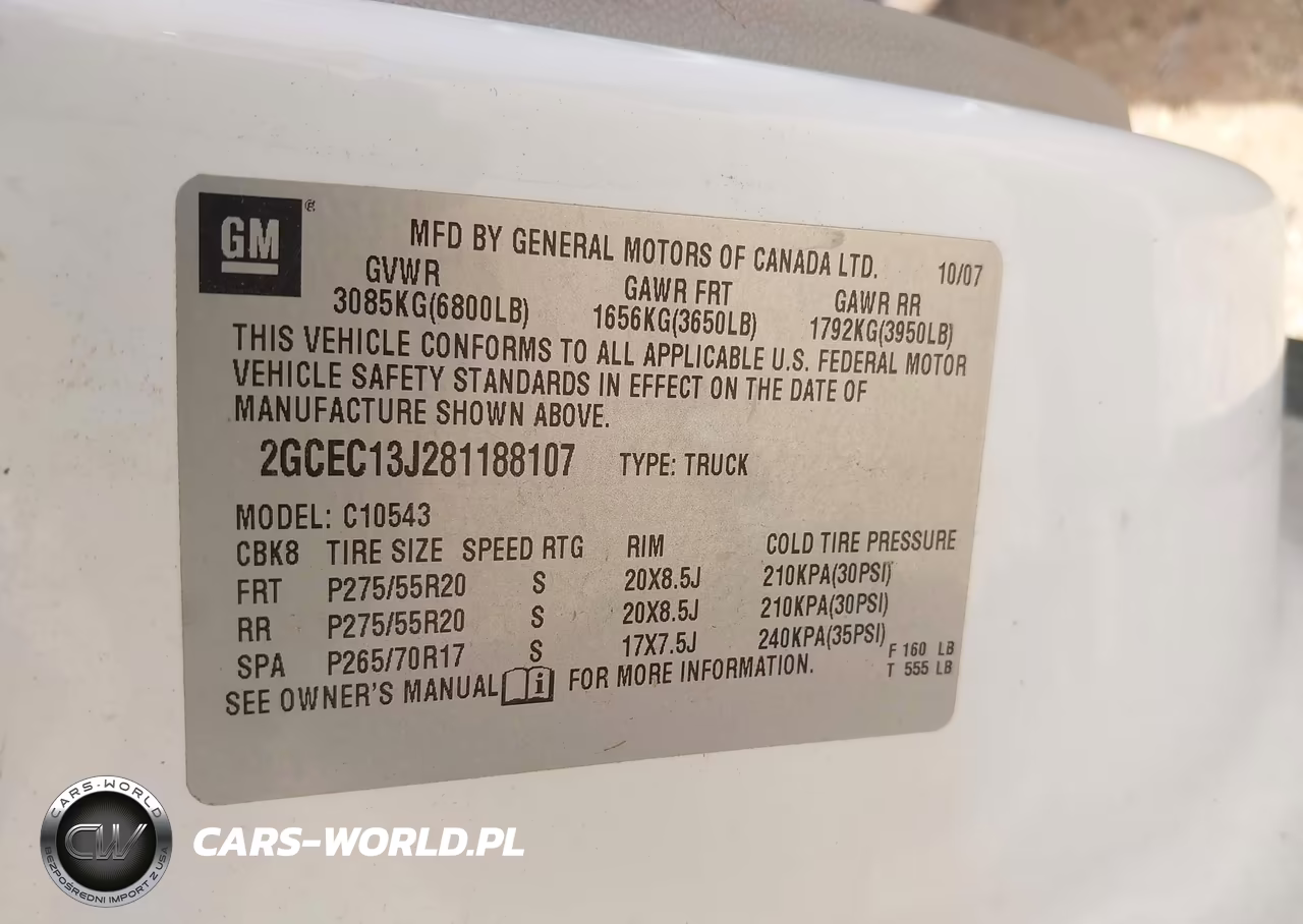 2008 Chevrolet Silverado 1500 Lt1 VIN:2GCEC13J281188107 - 9