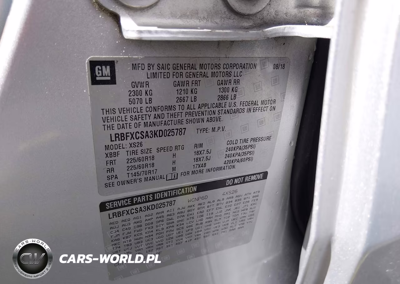 2019 Buick Envision Fwd Essence VIN:LRBFXCSA3KD025787 - 9