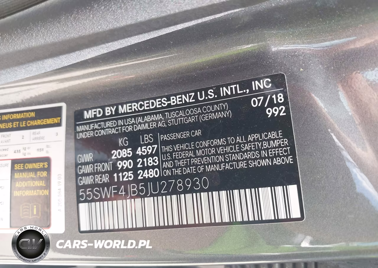 2018 Mercedes-Benz C 300 VIN:55SWF4JB5JU278930 - 9