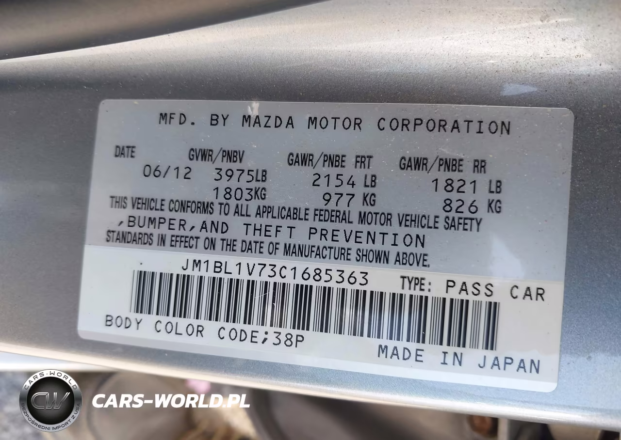 2012 Mazda Mazda3 I Touring VIN:JM1BL1V73C1685363 - 9