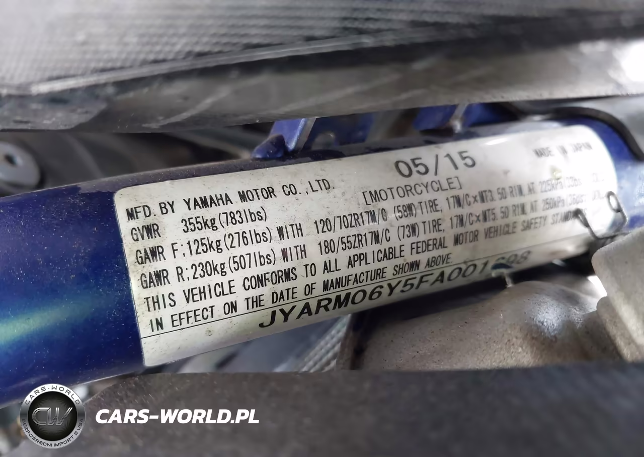 2015 Yamaha Fz07 C VIN:JYARM06Y5FA001698 - 10
