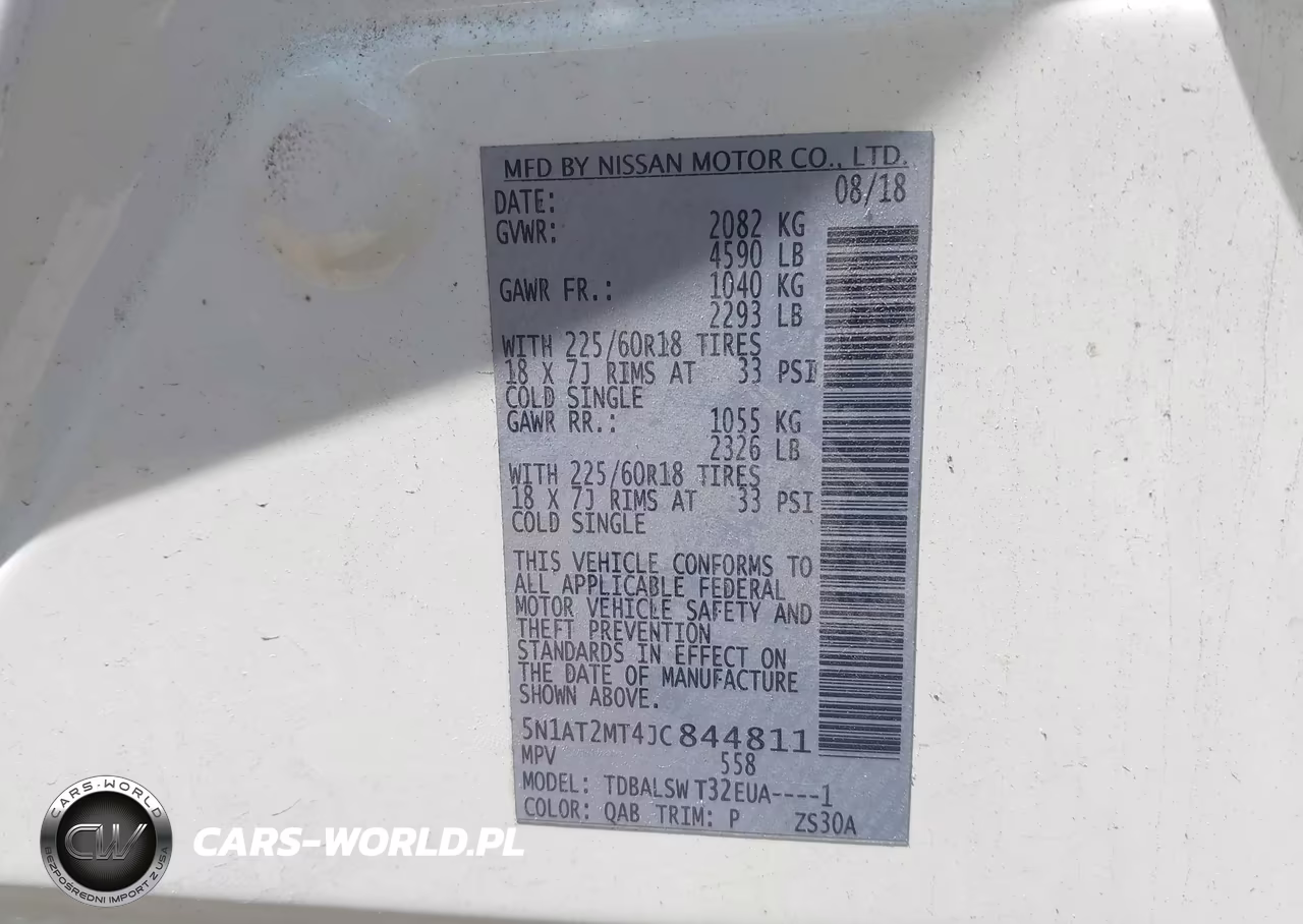 2018 Nissan Rogue Sl VIN:5N1AT2MT4JC844811 - 9