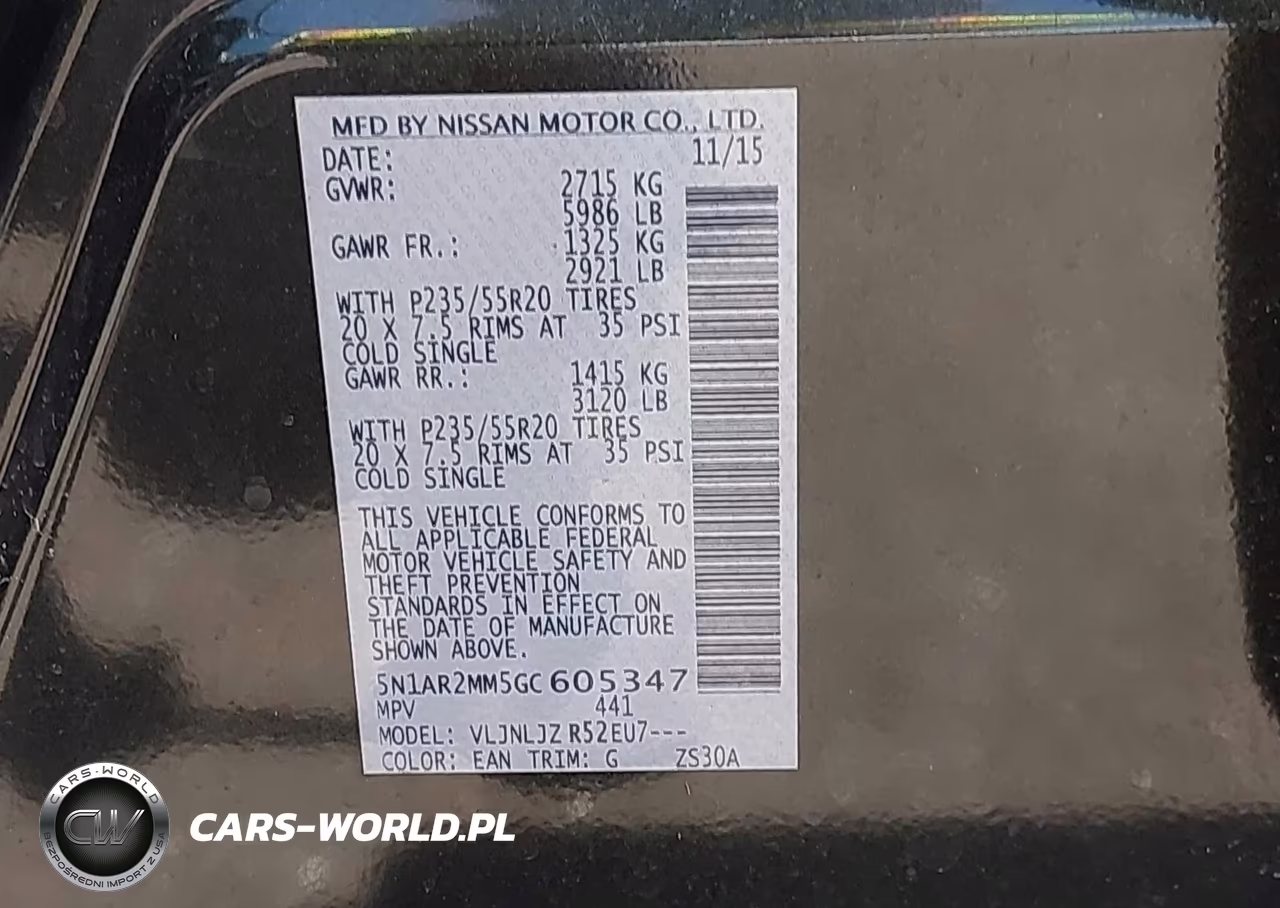 2016 Nissan Pathfinder Platinum VIN:5N1AR2MM5GC605347 - 9