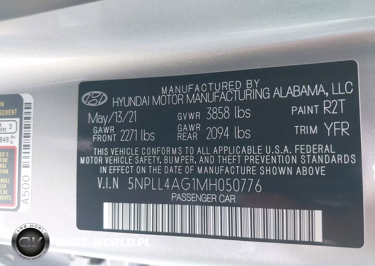 2021 Hyundai Elantra Se VIN:5NPLL4AG1MH050776 - 9