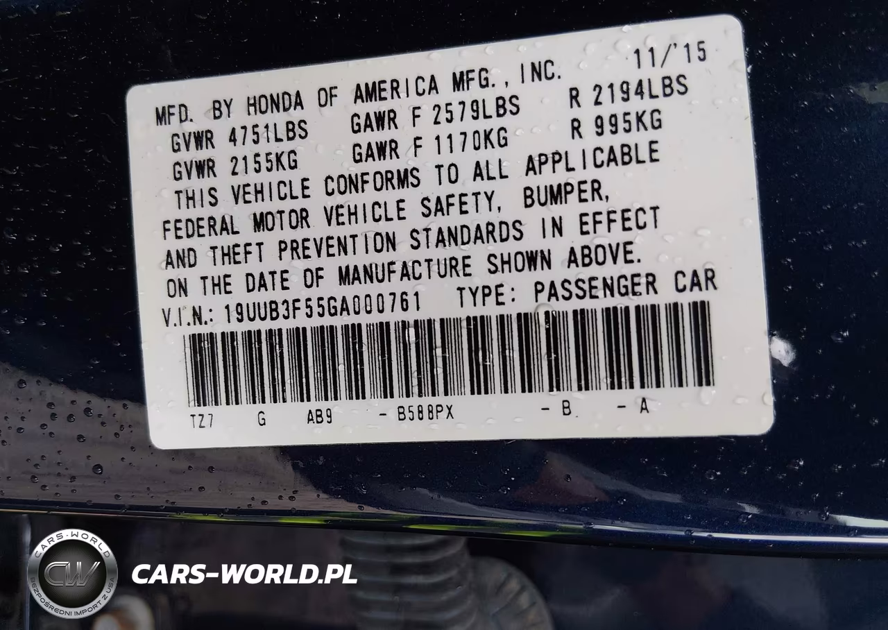 2016 Acura Tlx V6 Tech VIN:19UUB3F55GA000761 - 9