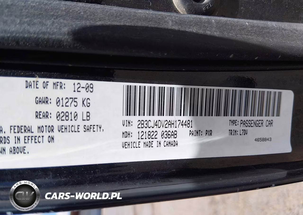 2010 Dodge Challenger Se VIN:2B3CJ4DV2AH174481 - 9