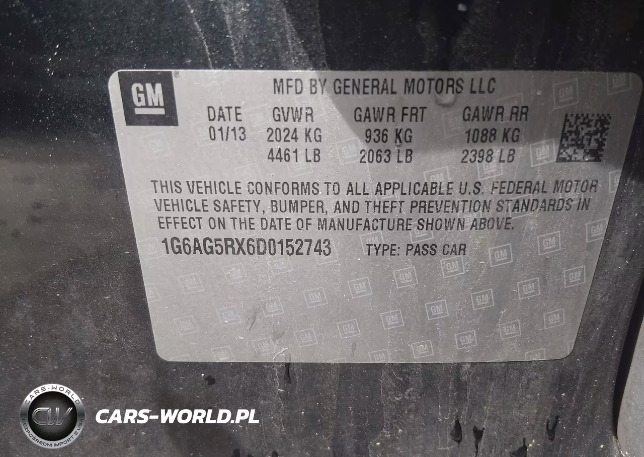 2013 Cadillac Ats Standard VIN:1G6AG5RX6D0152743 - 9