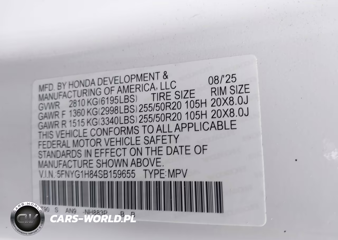 2025 Honda Pilot Elite VIN:5FNYG1H84SB159655 - 9